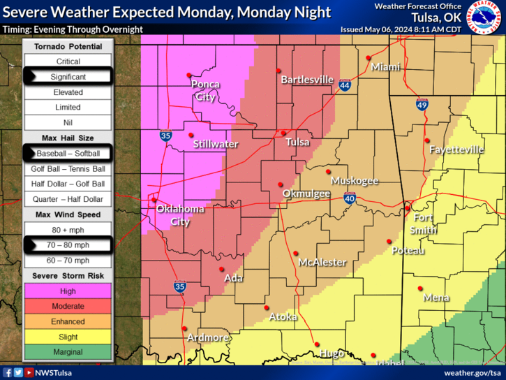 Bartlesville Radio » News » High Risk for Severe Weather Increases ...