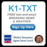 K1-TXT: FREE text and email BREAKING NEWS & Weather. Sign up here